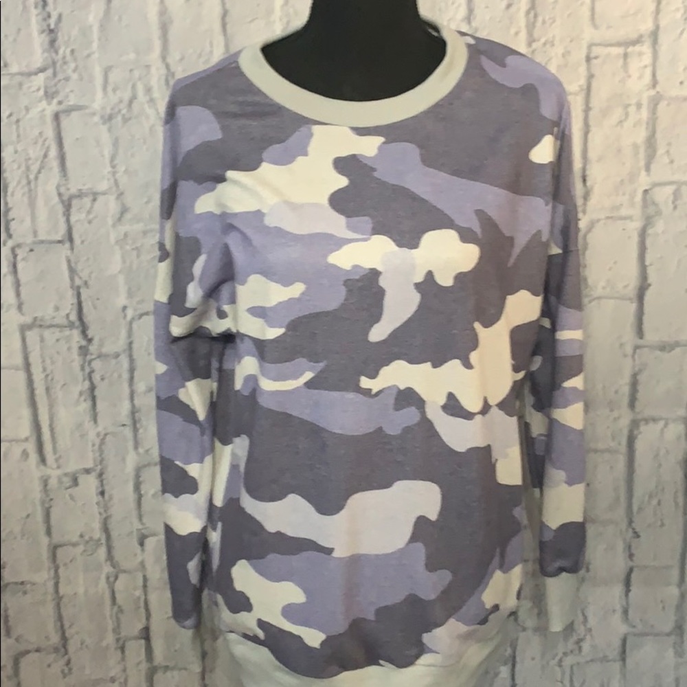 Womens purple camo sweater